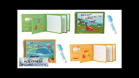 Magical Book Water Montessori Toys Reusable Coloring Book Magic Water Drawing Book Review