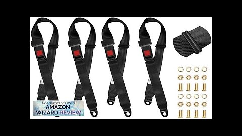 Universal Seat Belt 2 Point Adjustable Belts Harness Kit for Go Kart Review