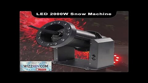 LED 2000W Snow Machine With Remote Control DMX512 DJ Disco Party Club Review