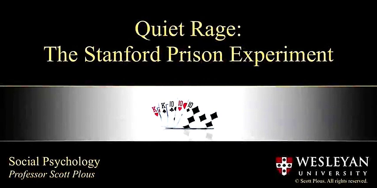 QUIET RAGE: THE STANFORD PRISON EXPERIMENT - 1992 DOCUMENTARY 💥