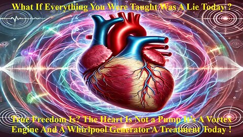 True Freedom Is? The Heart Is Not a Pump It’s A Vortex Engine A Whirlpool Generator A New Treatment