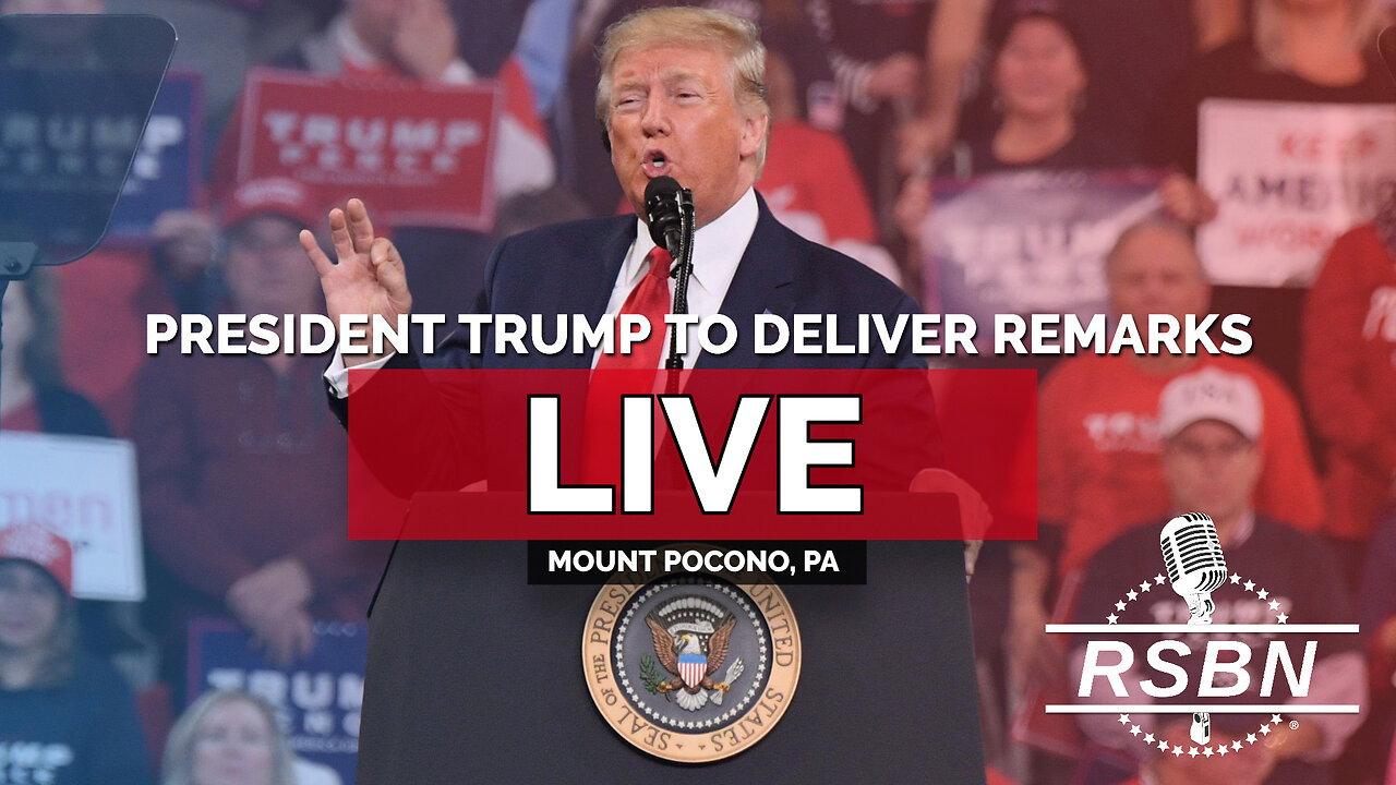 LIVE REPLAY: President Trump to Deliver Remarks in Mount Pocono, PA - 12/9/25