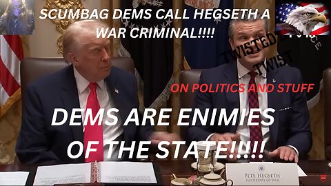 Dem Scumbags Smear Hegseth as "War Criminal" – Trump & Pete Fire Back in Epic Cabinet Showdown!