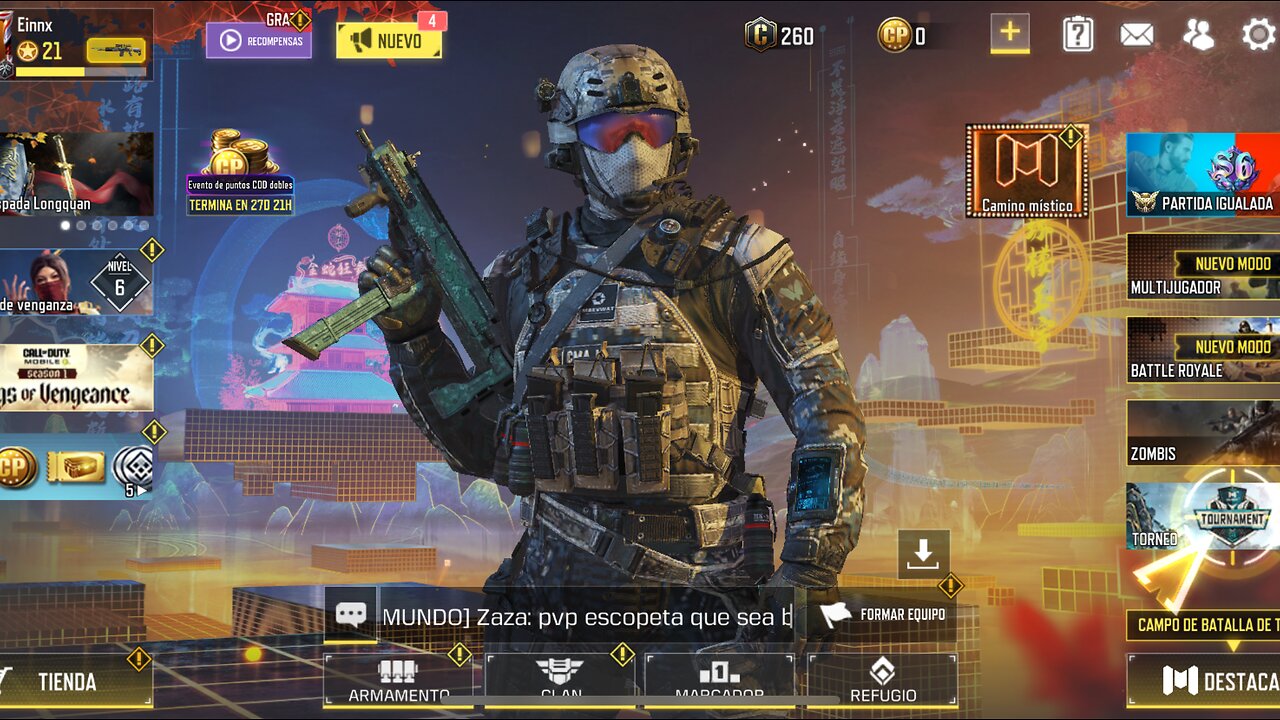 Jugando COD Mobile un rato…