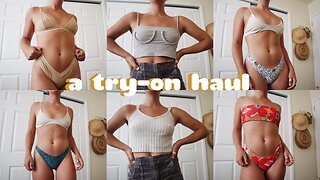 another try-on thrift haul but with more bikinis