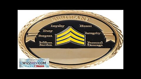 United States Army Sergeant Non-Commissioned Officer Rank Challenge Coin Review