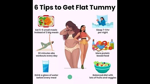 6 tips to get flat tummy