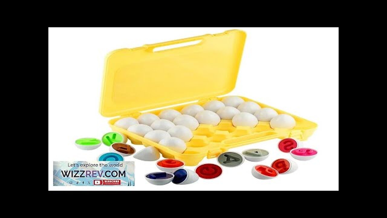 Matching Eggs Easter Toy Montessori Colors Shapes Recognition Kids Educational Color Sorting Review