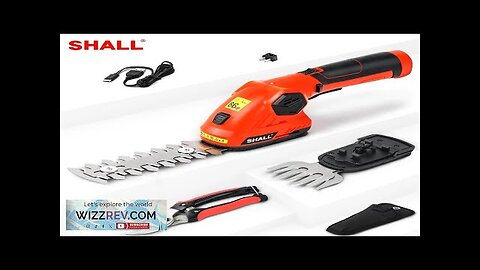 SHALL 7.2V Cordless Grass Hedge Trimmer 2in1 Battery Rechargeable Shear with Pruning Review