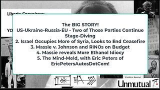 Liberty Conspiracy LIVE 2-25-25! US-Russia-Ukraine-EU, Budget Blowhards, Guest Eric Peters!