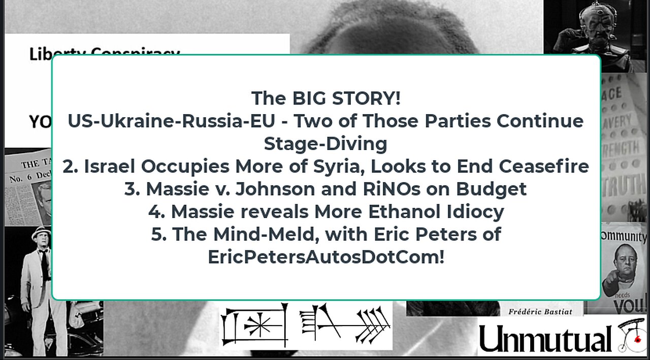 Liberty Conspiracy LIVE 2-25-25! US-Russia-Ukraine-EU, Budget Blowhards, Guest Eric Peters!