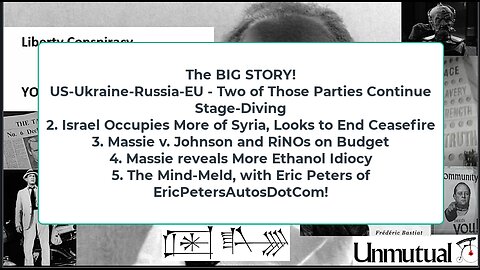 Liberty Conspiracy LIVE 2-25-25! US-Russia-Ukraine-EU, Budget Blowhards, Guest Eric Peters!