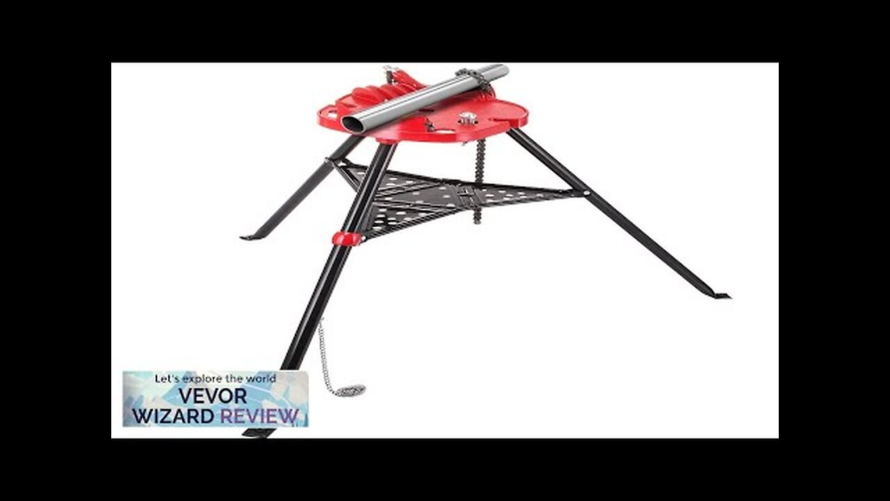 6" Tripod Pipe Chain Vise Stand w/ Steel Legs & Rubber Mounts Review