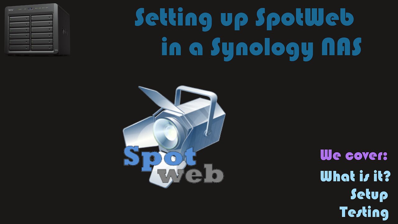 Installing SpotWeb in a Synology NAS