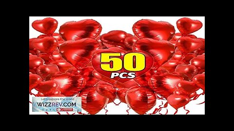 18 Inch Red Love Heart Foil Balloons Big Helium Globos Aluminum Film Review