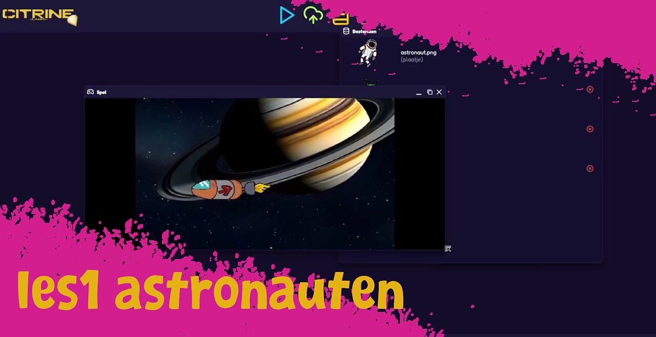 Programmeerles 1: Astronauten