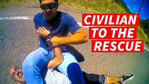 Civilian Helps PREGNANT COP Make ARREST