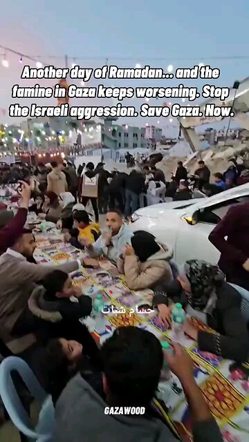 Another day of Ramadan celebrations in Gaza. Oh the Famine... Oh the Hunger... Oh the LIES!!!