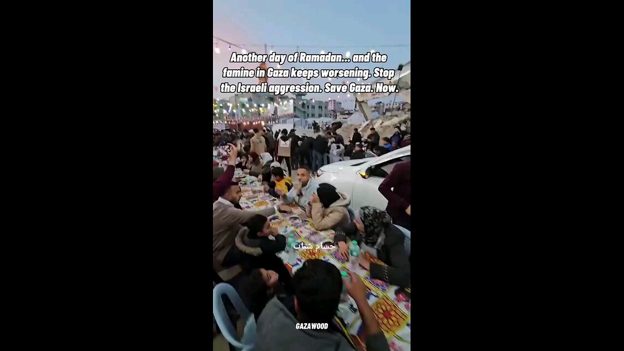 Another day of Ramadan celebrations in Gaza. Oh the Famine... Oh the Hunger... Oh the LIES!!!