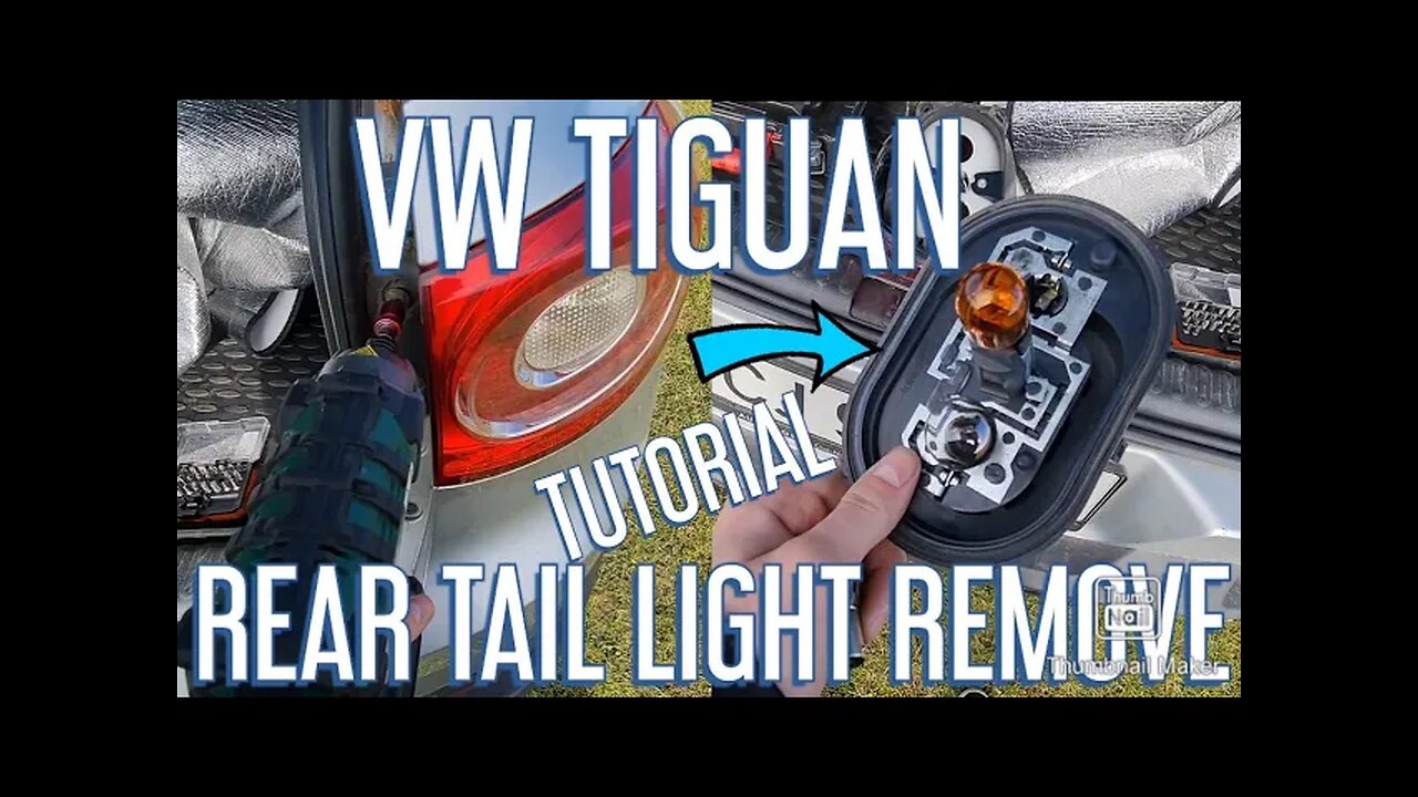 Volkswagen Tiguan 2009. How to replace rear tail light? (light bulb ...