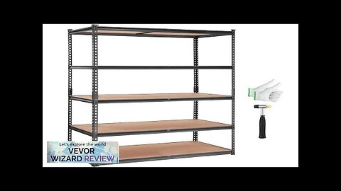 VEVOR Storage Shelving Unit 5-Tier Adjustable 2000 lbs Capacity Heavy Duty Garage Review