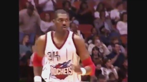 Hakeem Olajuwon 21 Points Vs. Trail Blazers, 1996-97.