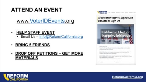 Behind the Scenes! CA Voter ID and No on Prop 50 Campaign