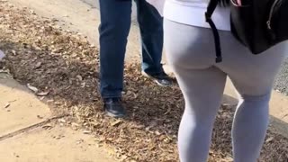 Students fight cops during protest