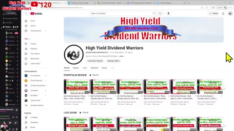 High Yield Dividend Warriors Sat Night Live Show 3 May $16k monthly income