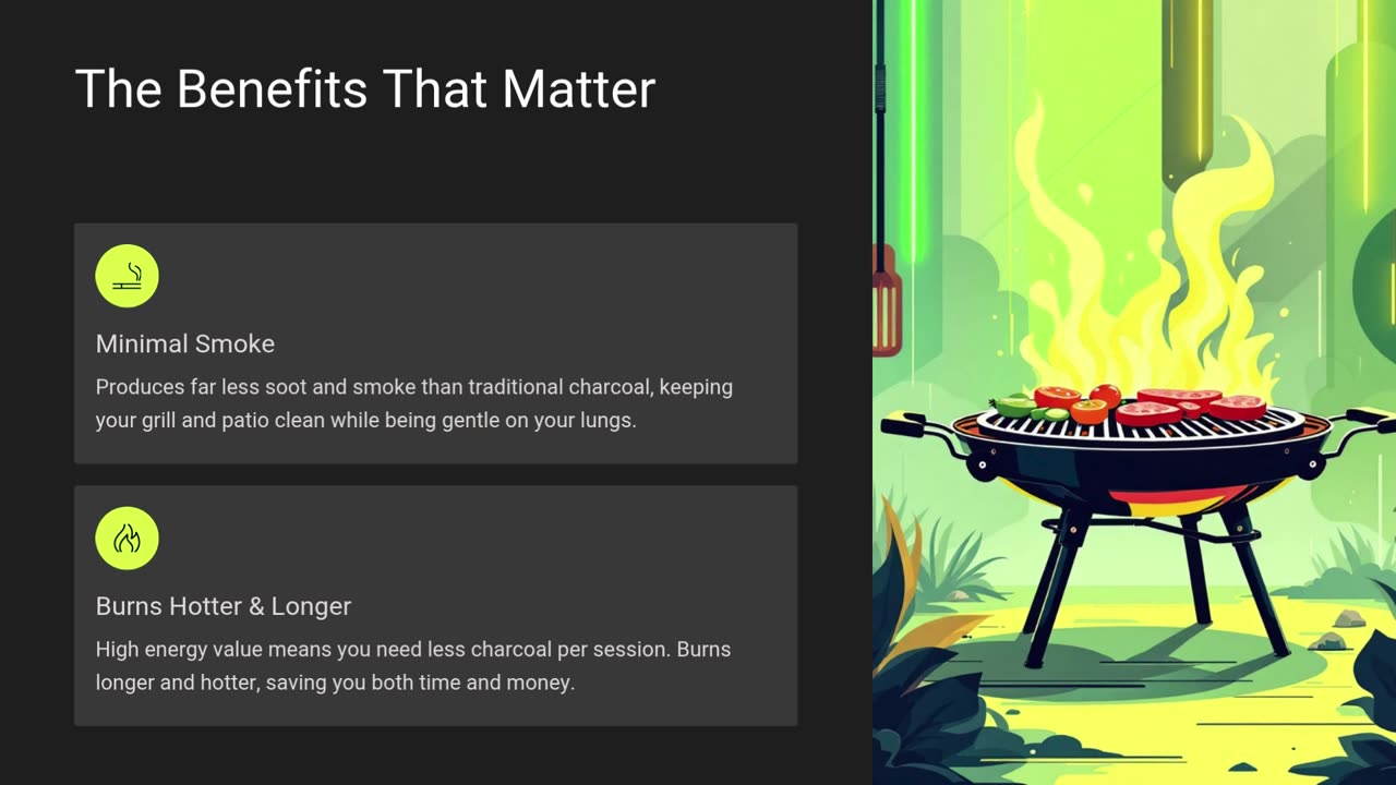 Eco Friendly Coconut Charcoal for BBQ and Grilling