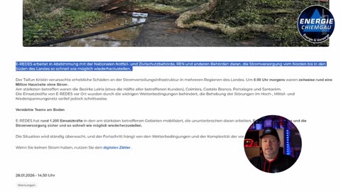 Erneut Blackout in Portugal 2026 - 2 Mio ohne Strom und Wasser