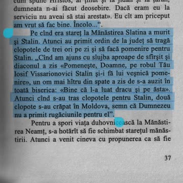 Cleopa Ilie POMENEA PE CRIMINALUL STALIN ca asa le-a zis statul antihristic atheu