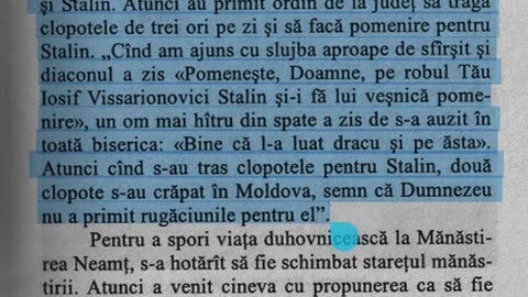 Cleopa Ilie POMENEA PE CRIMINALUL STALIN ca asa le-a zis statul antihristic atheu