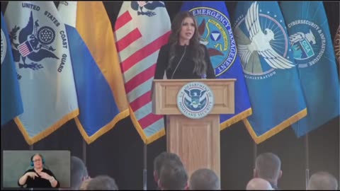 Kristi Noem kicks off first official DHS presser with country song 'One Hot Mama'