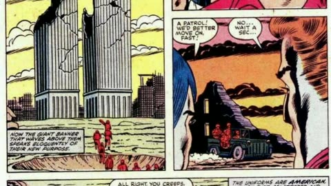 Jew job 9/11 was announced in Marvel Two-in-One in 1983! #Trump #Israel #Rothschild
