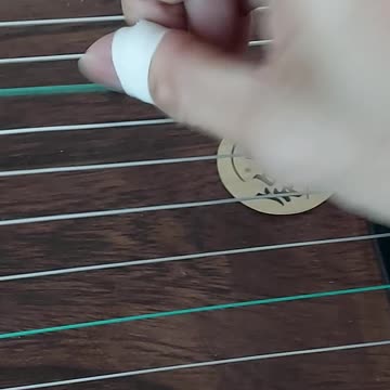First time trying the guzheng