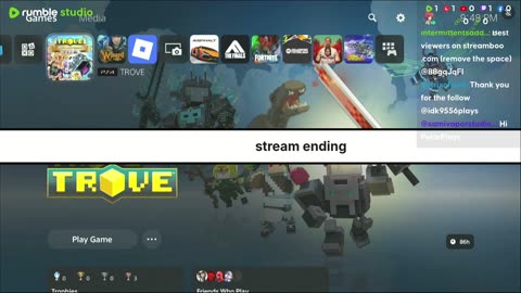 Well i guess it gonna be a nice day of trove and so on