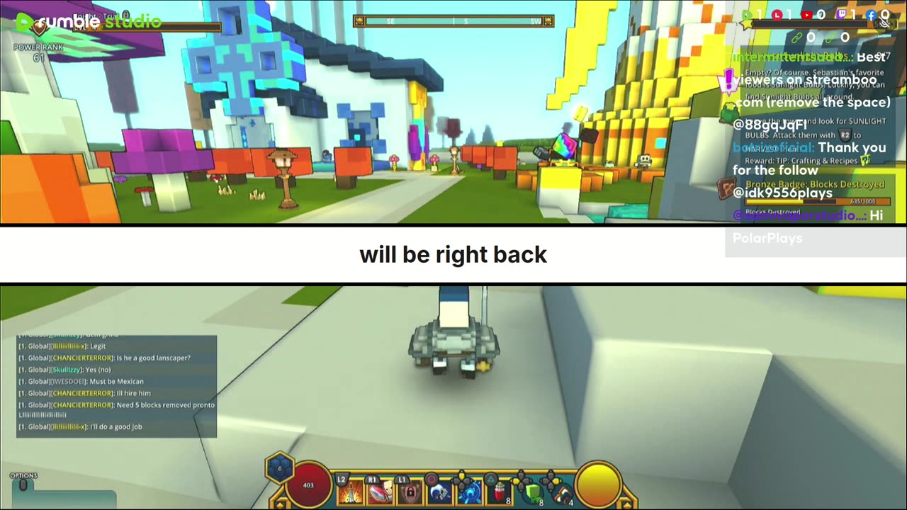 Well i guess it gonna be a nice day of trove and so on