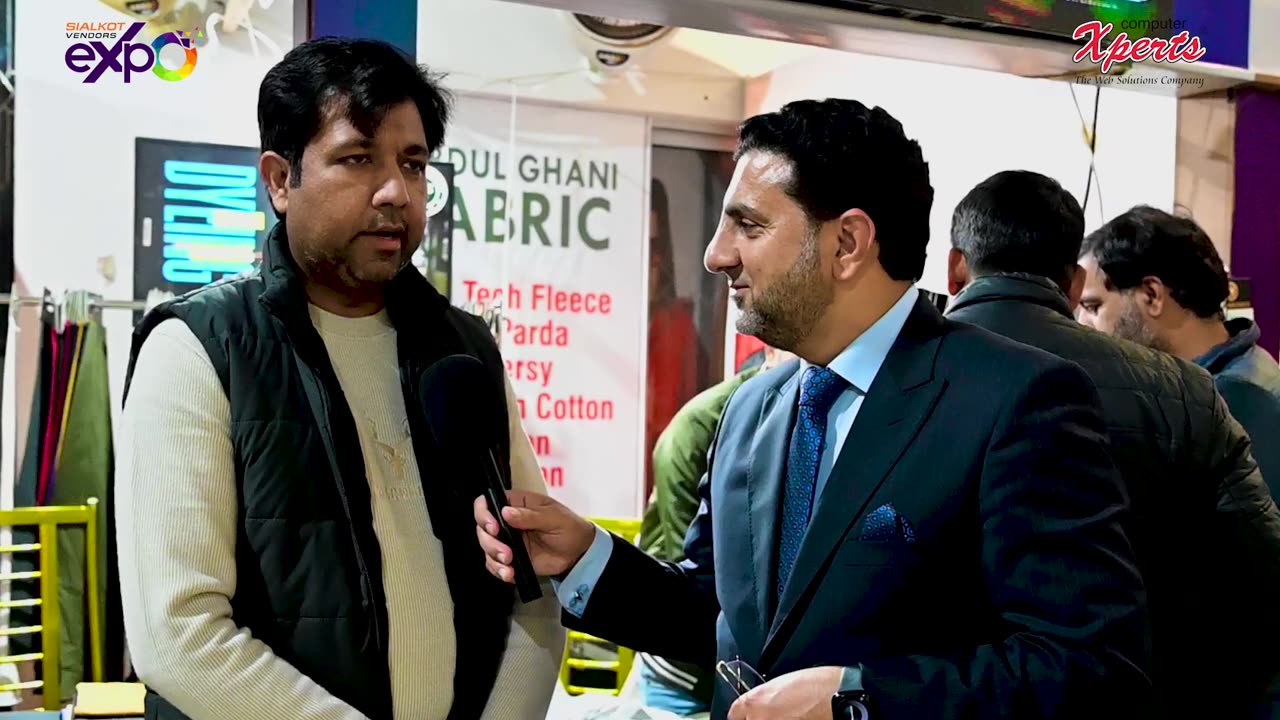 🎤 Interview with Stall Holder Mr. Ali Raza from Abdul Ghani Fabrics | Sialkot Textile Expo 2025