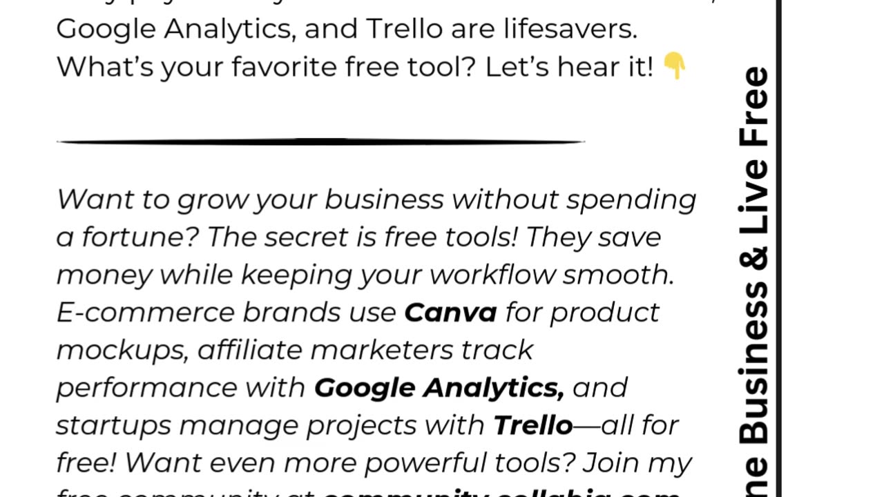 Why spend when you can grow your business for FREE? These tools make scaling easier!