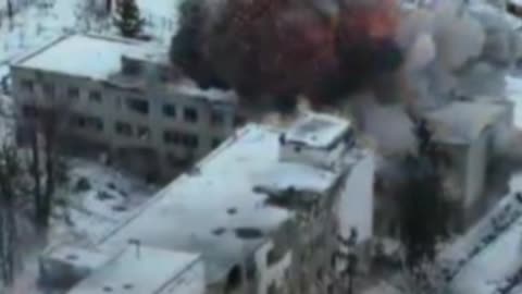 Ukrainian Airstrikes Level Massive Ruins of Kupyansk Central Hospital