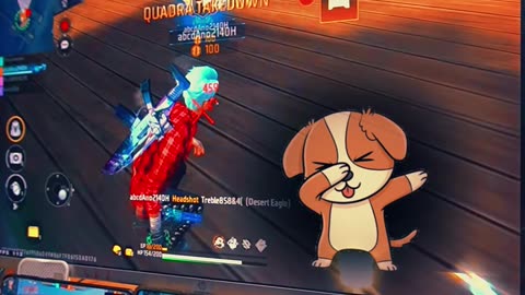 1VS4 Clutch 😲 Pc Handcam Gameplay video 📹 Hacker level Gameplay FREE FIRE 🔥