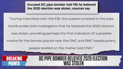 REVEALED: FBI Claims Pipe Bomb Suspect "Stop the Steal" Believer