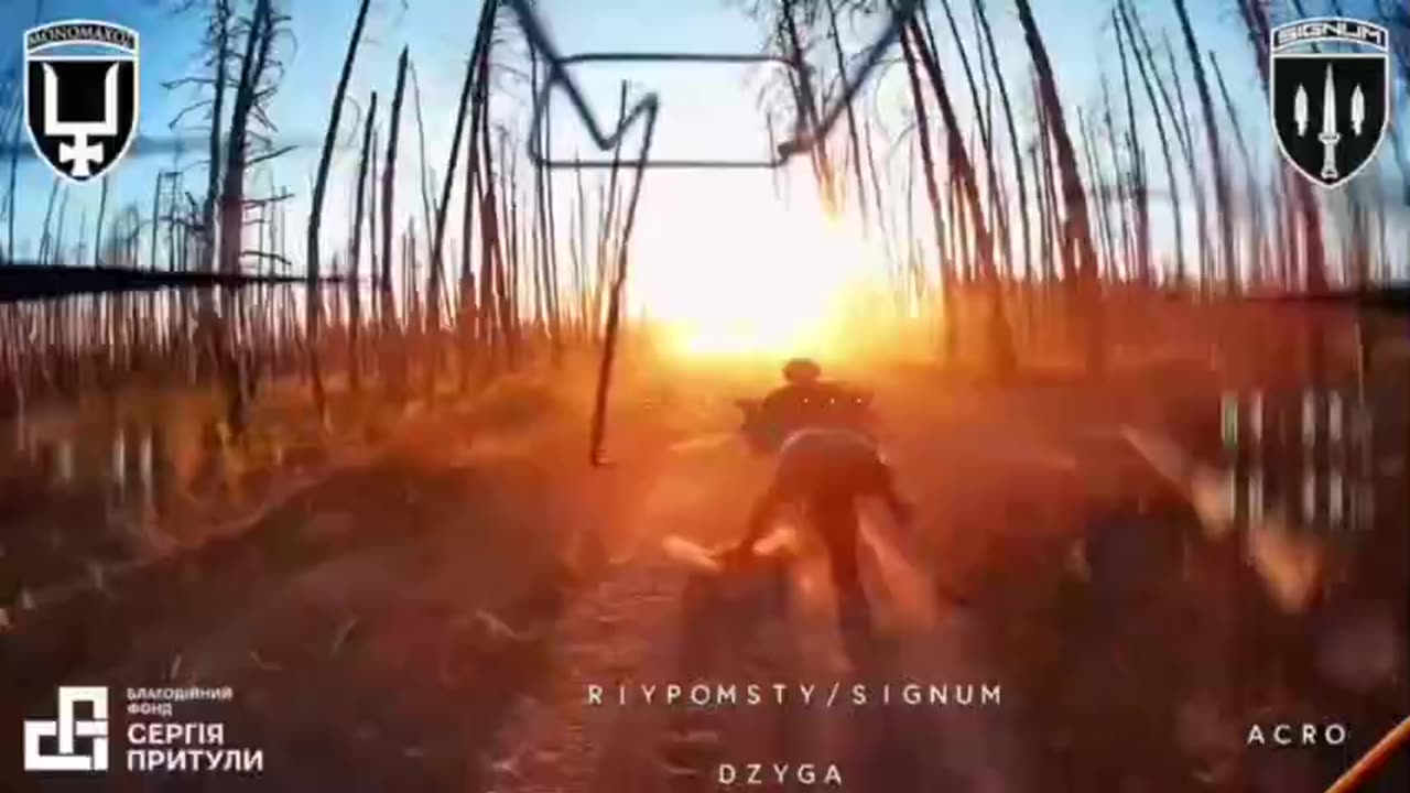 The Sun Setting On Russian Soldiers in Lyman