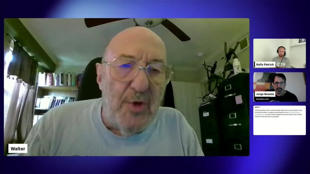 Jorge Besada and Prof. Walter Block discuss a Free Market One State Sol to Israeli-Palestinian