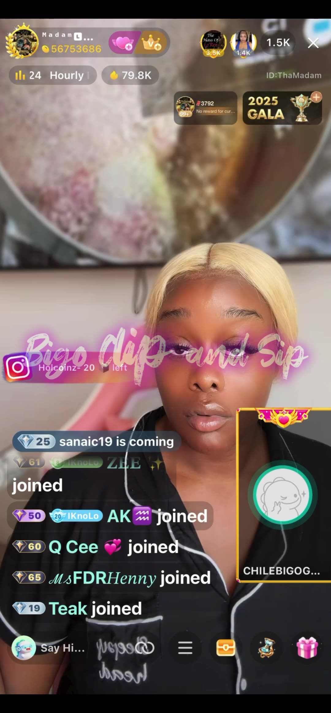 MadamLo tells Mr D n Ms Diverse leave her alone 11/26/26 #bigoclipandsip