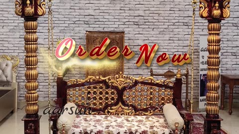 Luxury Teak Wood Jhula / Swing / Oonjal | Wooden Swing | Handcrafted Royal Design by Aarsun