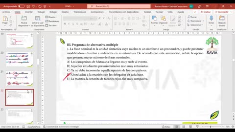 SAVIA REGULAR 2025 | Semana 09 | Lenguaje