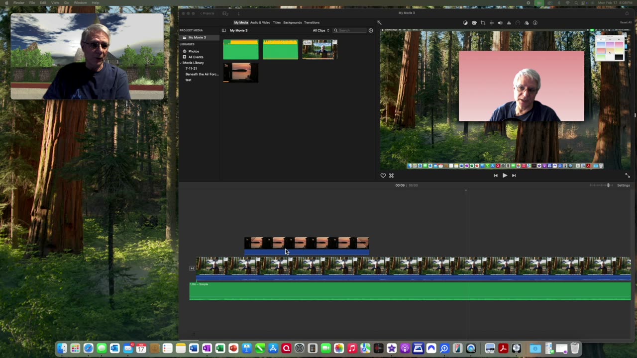 iMovie -Two Video Tracks