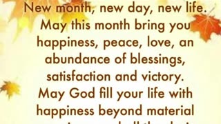 New Month of Blessings (October 2025): Embracing Abundance, Grace, & Favor #youtubeshorts #jesus